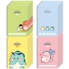 Popopancy Rhino 初級公告書 4 種 x 10p 套, 1套, 黃色, 粉紅色, 綠色, 藍色