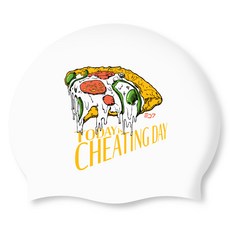 SD7 放縱日矽膠泳帽, 白色, 1個