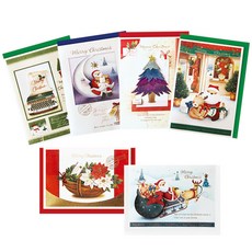From&To 聖誕卡 聖誕賀卡 + 信封 6件組 S151, 混合顏色, 1套