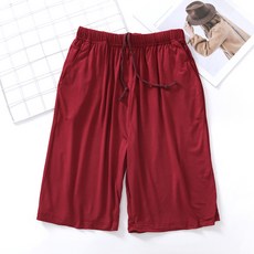 스타 통 넓은 고무줄 밴딩 모달 임부 잠옷 반바지