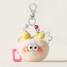 버블리데이 파스텔 폼폼이 먼지키링 가방 참장식