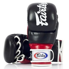 Fairtex 超級對打 MMA 手套 雙手套組 FGV18, 1組, 黑+紅