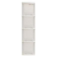 bonohouse 窄縫透明四層抽屜櫃, 透明, 1個