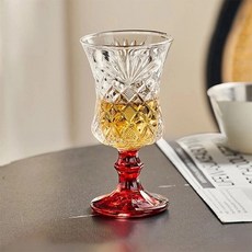 French Mars 水晶立式迷你紅酒香檳杯 紅色, 1個, 120ml