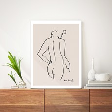 Oholive 掛畫風折疊桌 S, 60x40x27 公分, Henri Matisse K 1入, 60cm