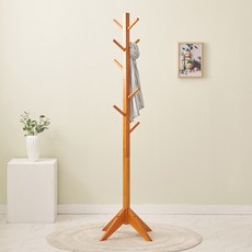 YEDAUM 路易斯原木立式衣架, 棕色