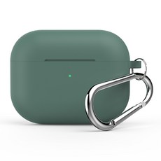 에이홈 에어팟 프로 실리콘 키링 케이스, 파인니들 그린, APSKC-PNG