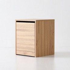 MARKET B 蒙塔克 抽屜床頭櫃 STBM5040W, 1482 9530 樟木貼皮, 1個