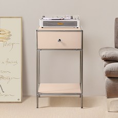 윌로우 저스틴 협탁 405 x 685 mm 방문설치, 베이지, 1개