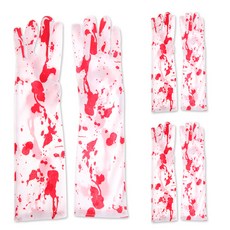Party09 血跡長手套, 紅色, 3套