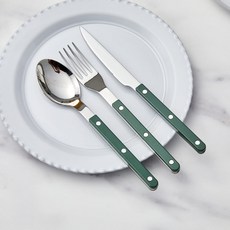 Modern House ON Miyu 1 人晚餐餐具三件套, 綠色, 1組, 餐勺+餐叉+餐刀