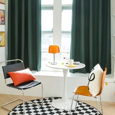 Maison Textile 中世紀抗菌日常遮光小窗窗簾, 綠色