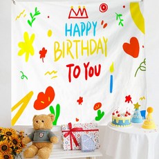 Selene Happy Layout 生日派對掛布, A03