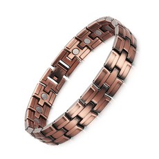 Herb Plus Health Plus四角鈦銅鍺健康手鍊, 1個