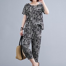 Lemon Soul Raymon 外出散步短袖鬆緊帶褲套裝