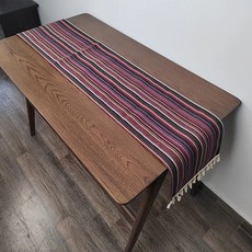 Paradaiso PDS Home 暖色條紋室內裝飾桌旗, 32 x 210 cm, 06