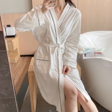 스타 로맨틱한 샤워 가운 L, B타입 화이트, 1개