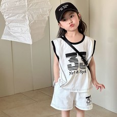 스타빈 아동용 넘버프린팅 여름 상하복 세트