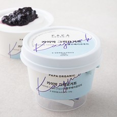 파파오가닉 카이막 그릭요거트 100g + 블루베리 콩포트 20g, 120g, 1개