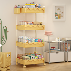 ROI Life 美型多功能推車 大型 36 x 29.5 x 85 cm, 檸檬黃, 4層