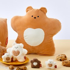 BUTTERSHOP 奶油熊大型玩偶抱枕, 棕色