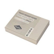 Walgadaks 彩色橫線索引卡 152 x 203 mm 100張, 灰色, 1個