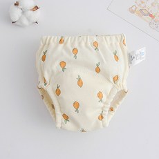 엠케이 아동용 크림패턴 배변훈련팬티, 홍당무