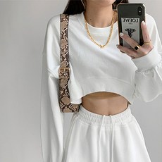 Goodif 柔美短版大學T