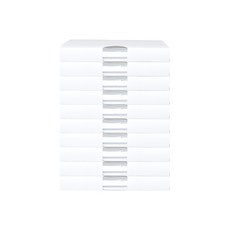 Monoflat 乙烯基收納袋 M, 白色, 10個