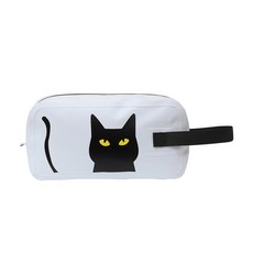 SNF 휴대용 해변 체육관 수영 고양이 무늬 가방 1 03, 화이트, 1개
