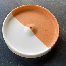 圓形簡約雙色香插 MW0149, 橘白色