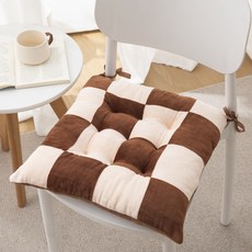 몬드스팟 극세사 홈 카페 푹신 플리스 체커보드 체크 끈 방석 RB20767