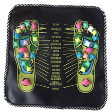 生活所談 腳底指壓按摩墊, 黑色, 2個