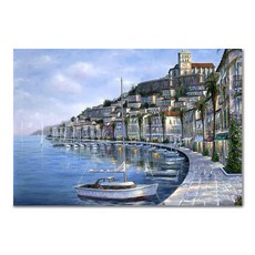 ADICO DIY繪畫港口村PH41 50 x 40厘米, 混合顏色