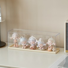 순잠 블라인드박스 수납 전시 디스플레이 수납함 중형, 크림옐로우