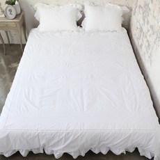 Ma Maison 40支棉 鋪棉緹花被套組 BSMV27-200-WH