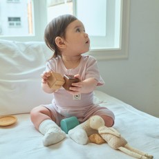 malang honey 新生兒用透氣五分家居服上下套裝