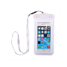 MJ 戶外運動 水上活動 指紋辨識 臂帶 手腕帶 多功能防水袋, 白色, 1個