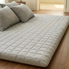 스코홈 잠보 논슬립 바닥 누빔 요 세트 7cm, Gray