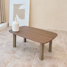 에스앤디자인 우드브라운 테이블 L 높낮이 조절다리, 혼합색상