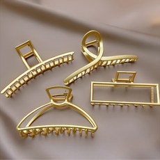 Doobalro 金屬盤髮鯊魚夾4件組