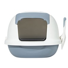 Solid Room翻蓋式貓砂盆, 1個, 灰色