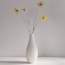 RIVER-GREEN 造型白色陶瓷花瓶, D型