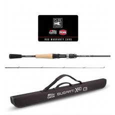 아부가르시아 부가레티X40 투피스모델 플러스 다용도 낚시대 BGXC-662L+, 블랙 + 실버