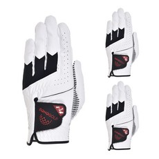 Bono Golf 男士矽膠Max高爾夫球手套 左手用 3入, 白色