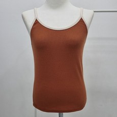 슈가펀 여성용 레아로 배색 나시