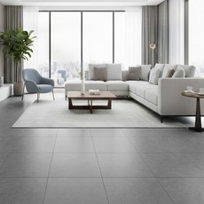 ROSEROSA 2T 黏著式裝飾地磚 混凝土圖案地板材料 ECB-2124 400 x 400 x 2mm, 灰色, 10個