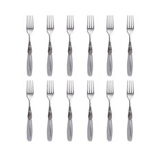 D&D 法式甜點叉 R533, 灰珍珠, 12個