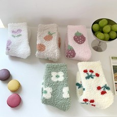 Leumida 女性可愛圖案睡眠襪 5雙組