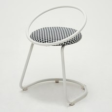 다니카 인테리어 화장대 스툴 CS-16, 패브릭 하운드체크, 1개